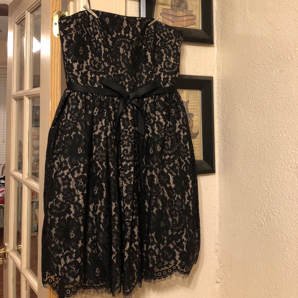Black and Cream Lace Party Dress!